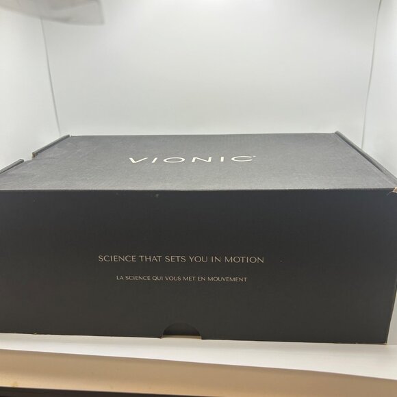 Vionic MADERA Black Leather Open Toe Slingback Ankle Strap Shoes 11 - Picture 2 of 11